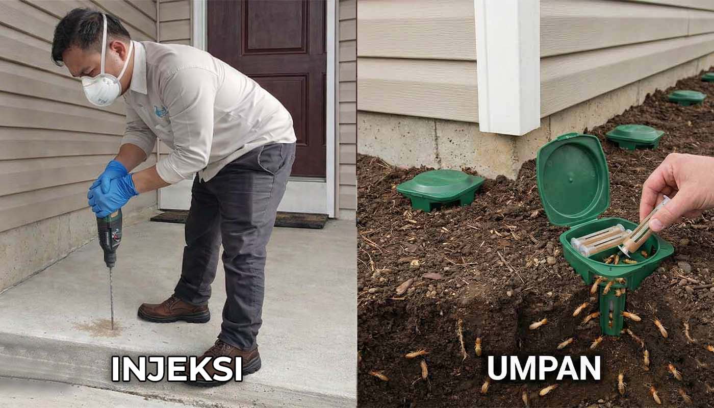 Metode Injeksi vs Sistem Umpan: Mana Solusi Anti Rayap Terbaik untuk Rumah Anda?