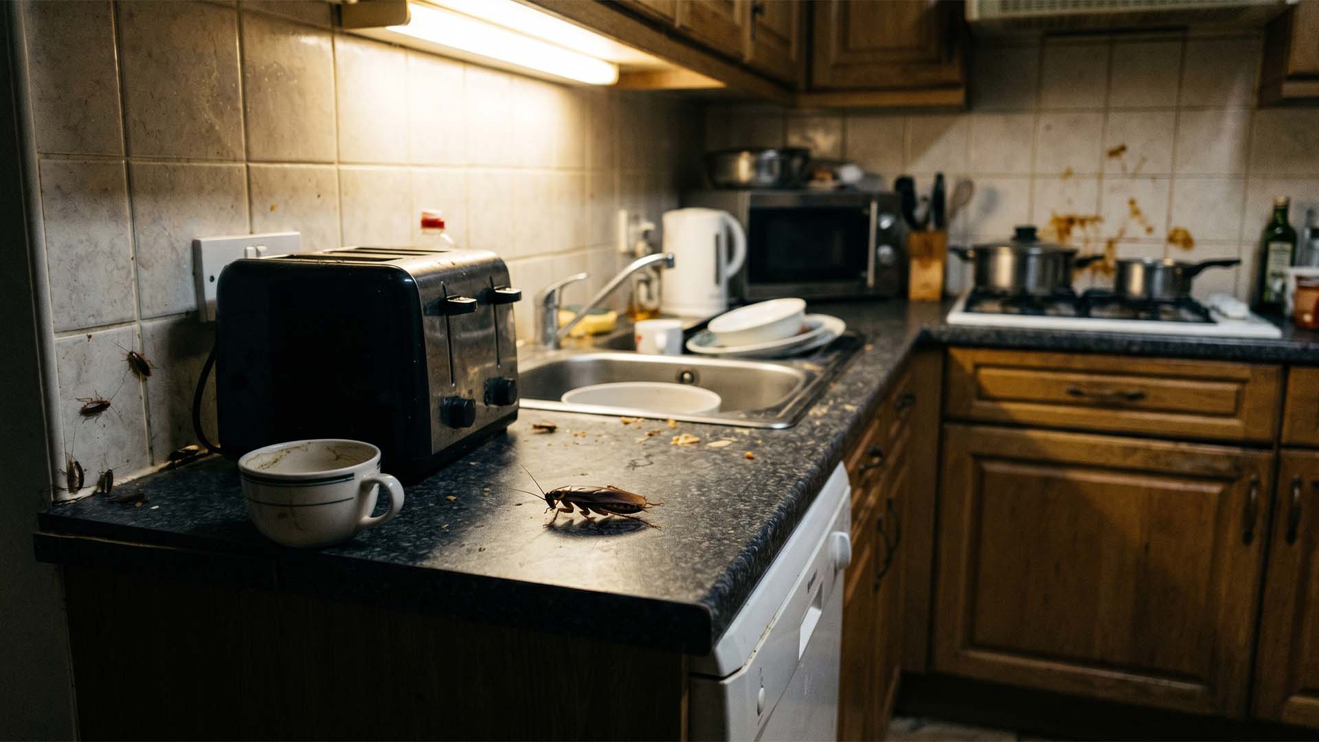 cara membasmi kecoa di dapur
