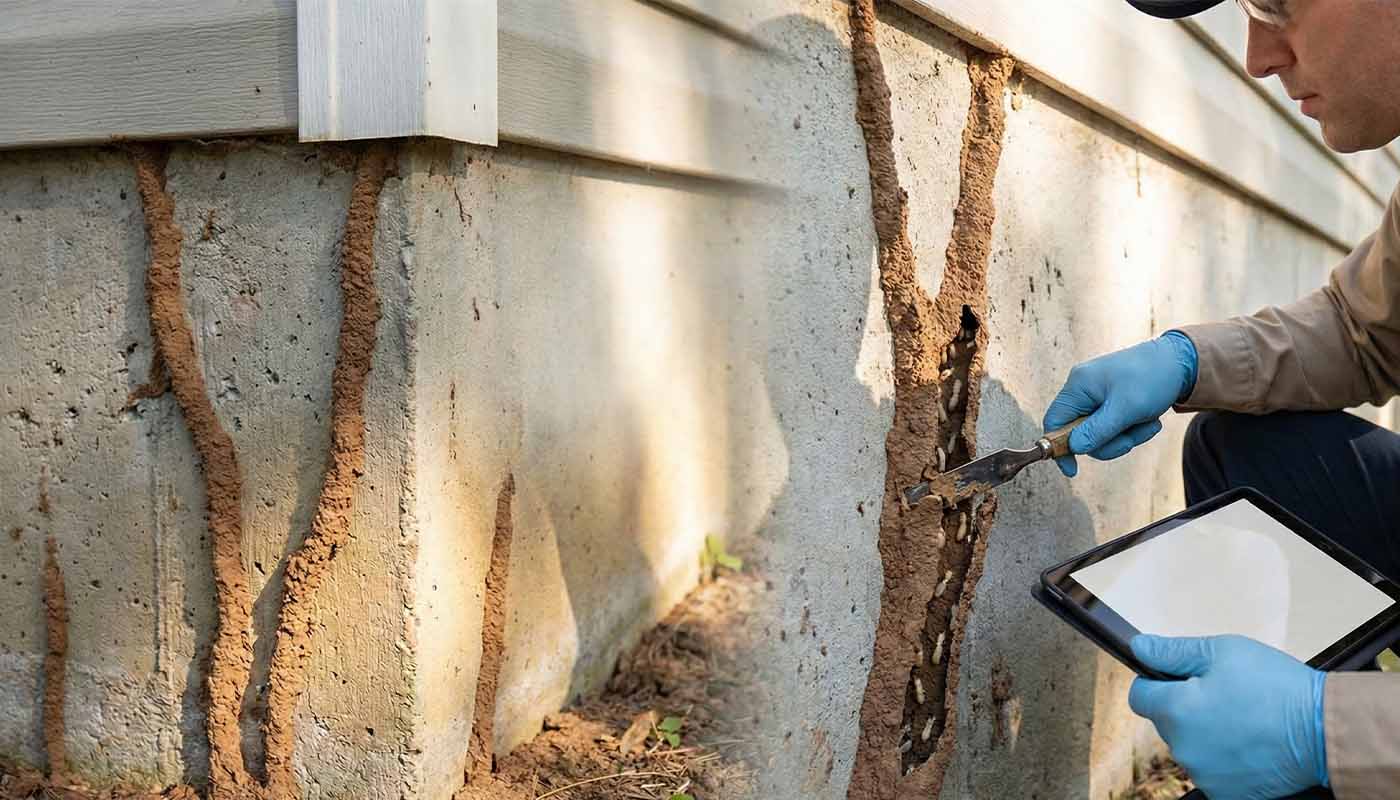 Munculnya Jalur Lumpur (Mud Tubes) pada Tembok